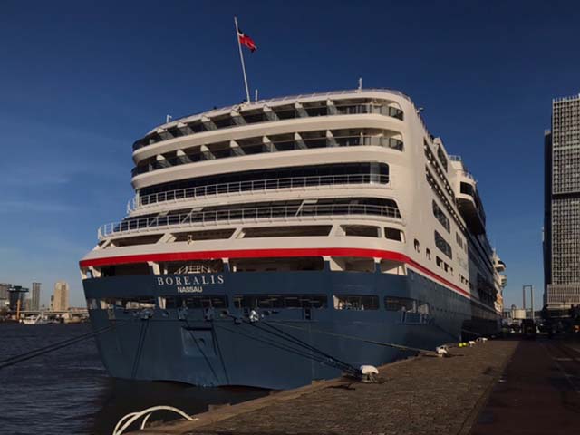 Borealis tijdens bezoek aan Rotterdam